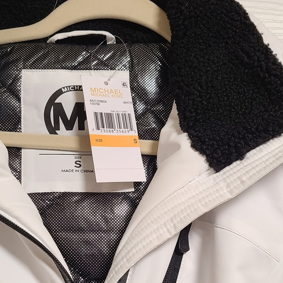 Michael Kors Coat Fur Collar Puffer Jacket - Picture 3 of 8